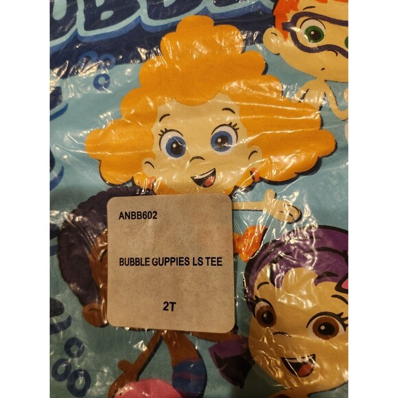 Bubble Guppies Toddler Boy Blue Long Sleeve Top Shirt New 2T - Picture 5 of 5